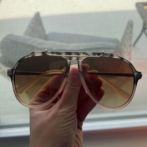 Free People Ventura Oversized Aviator Sunglasses